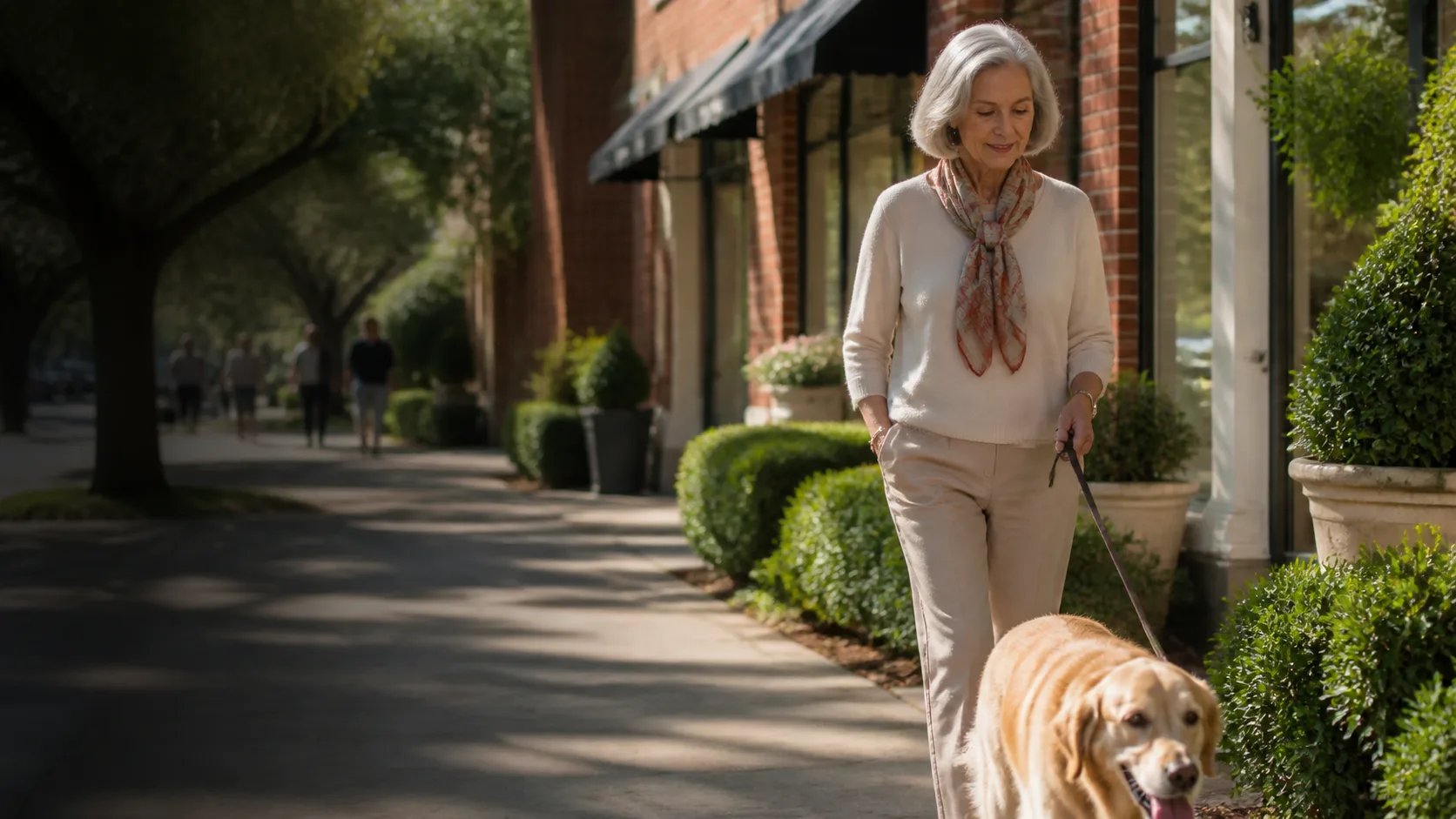 Older adults enjoying time outdoors together