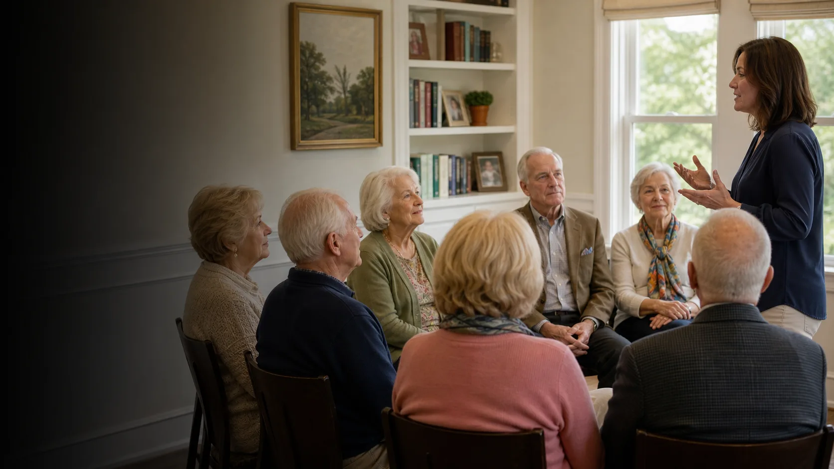 Older adults enjoying an activity together
